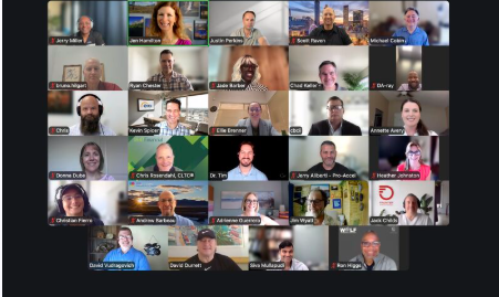 Hamilton COOs Roundtable participants meeting online